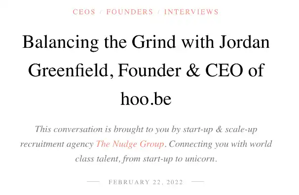 Balancing the Grind with Jordan Greenfield