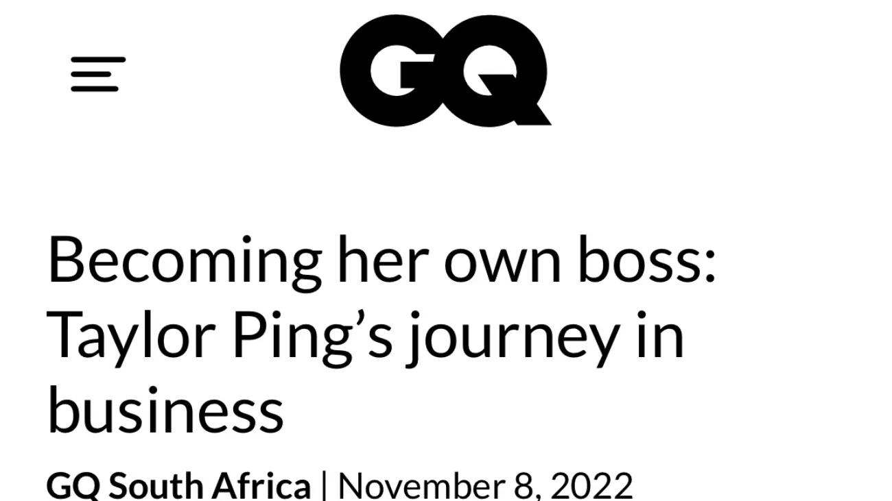 GQ Becoming her own boss 
