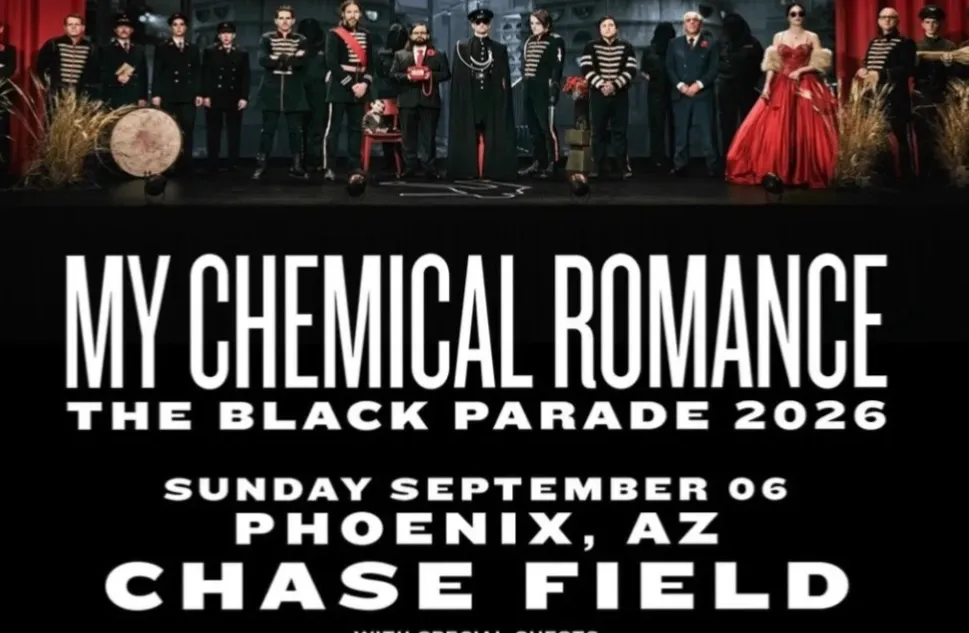 MY CHEMICAL ROMANCE - THE BLACK PARADE 2026 TOUR AZ SHOW