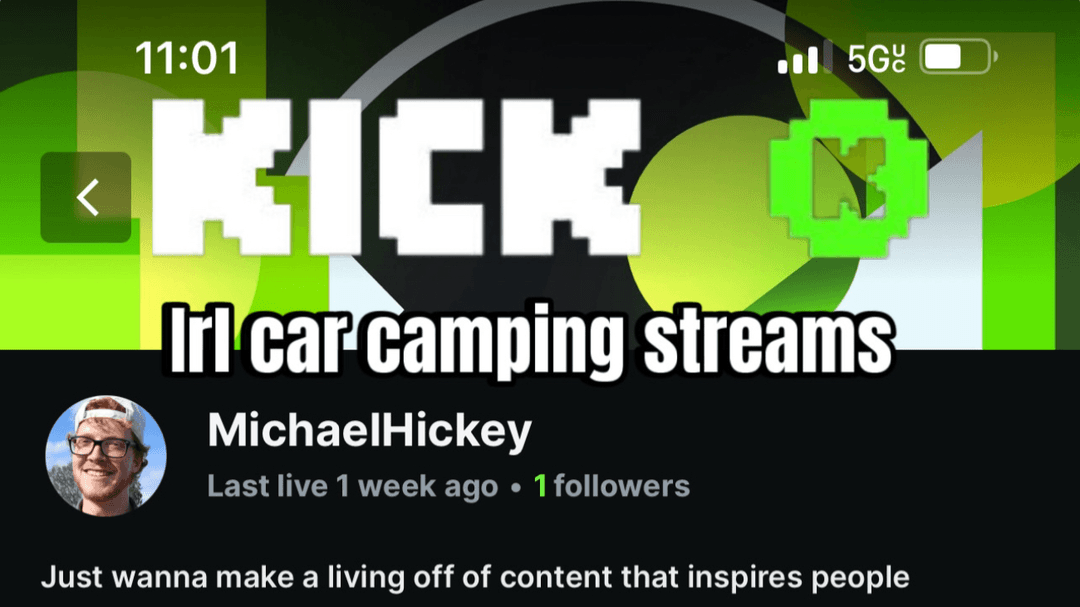 Follow My Kick For Live Streams