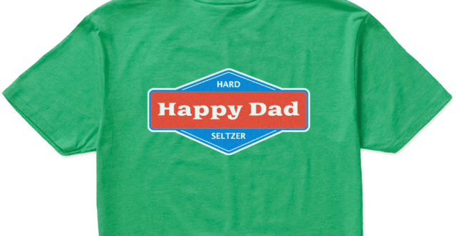 HAPPY DAD LOGO FRONT & BACK TEE