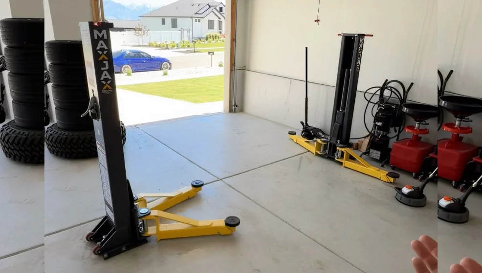 The lift in my garage