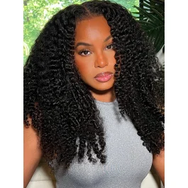 OMGHERHAIR 360 Kinky Curly HD Lace Wig With Curly Edges