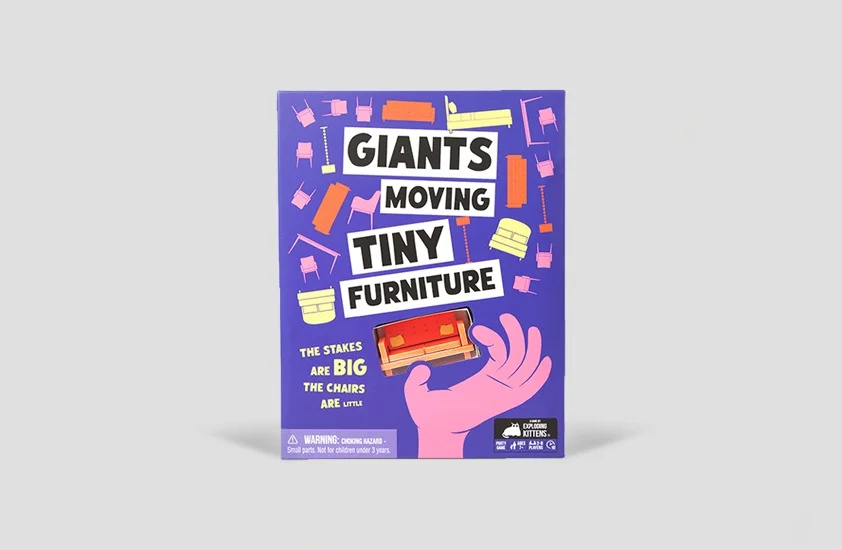Giants Moving Tiny Furniture