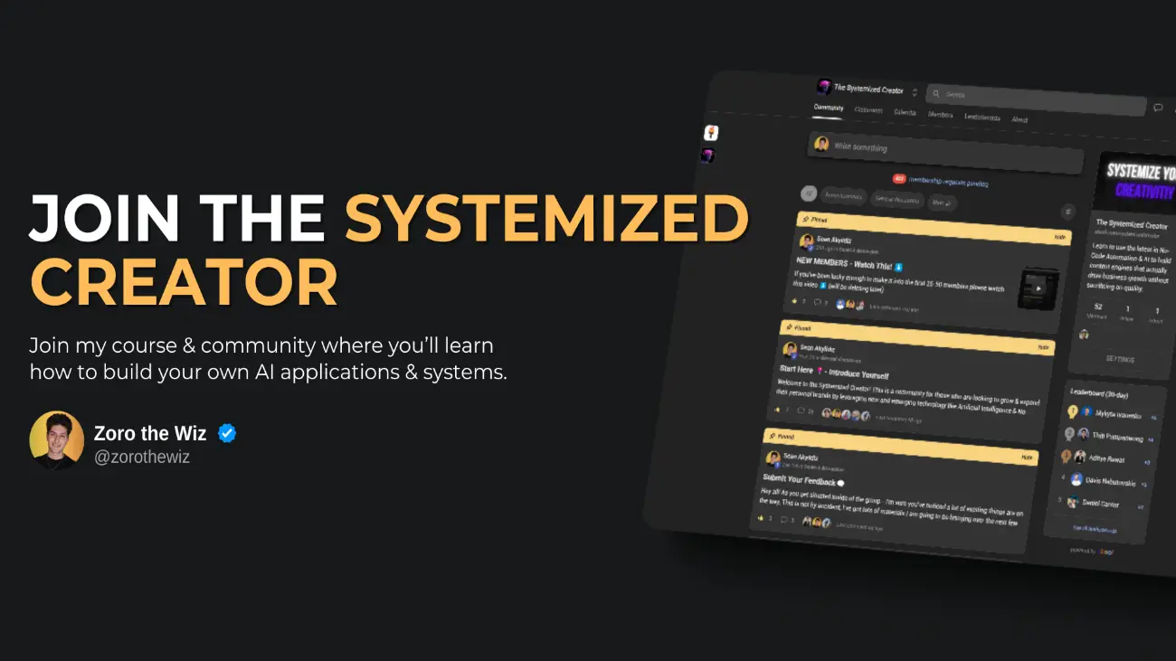 Join the Systemized Creator Community