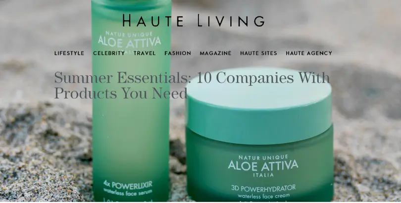 Featured on HAUTE LIVING 🥂