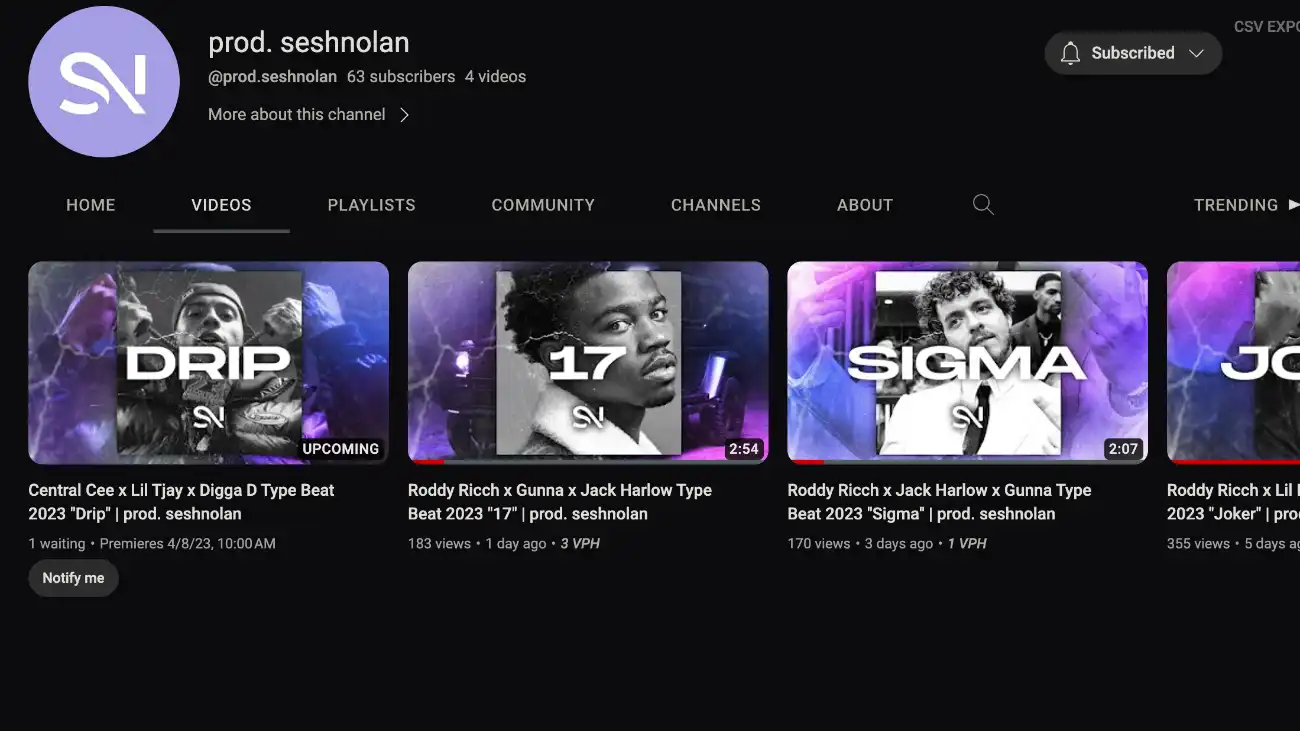 TYPE BEAT YOUTUBE CHANNEL ‼️🔥