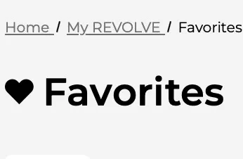 Revolve Favorites