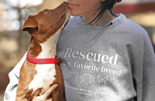 "Rescued Is My Favorite Breed" Crewneck Sweatshirt
