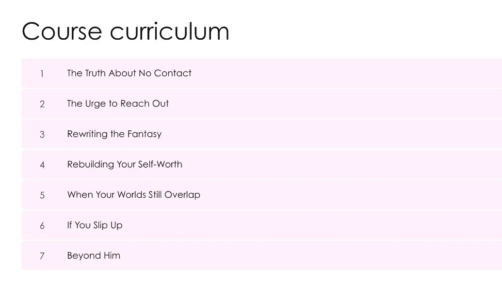 THE NO CONTACT CHAPTER