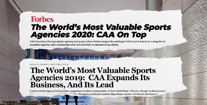 Forbes: Most Valuable Sports Agencies 2021