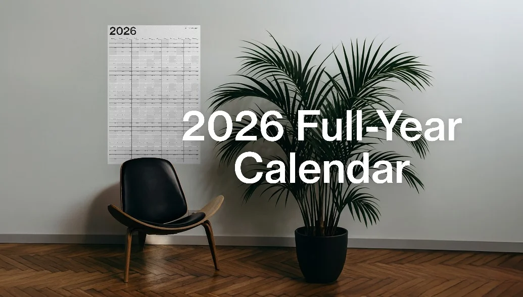 2026 Full Year Calendar | Studio Stylianos
