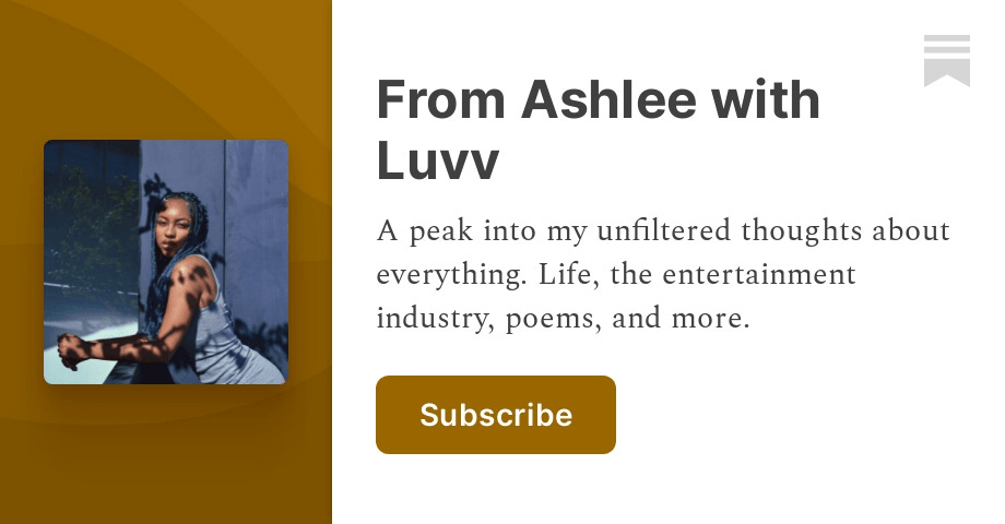 From Ashlee with Luvv | Substack