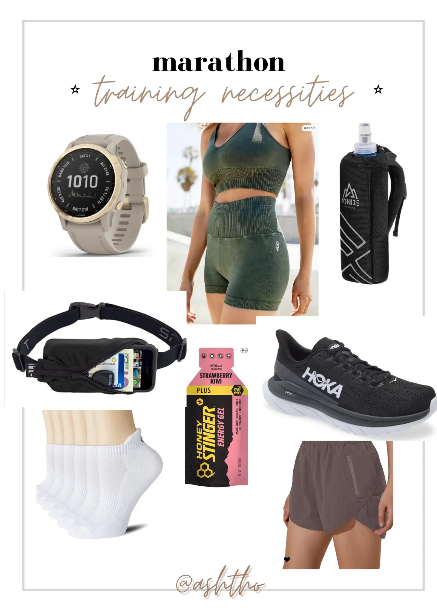 marathon training essentials.