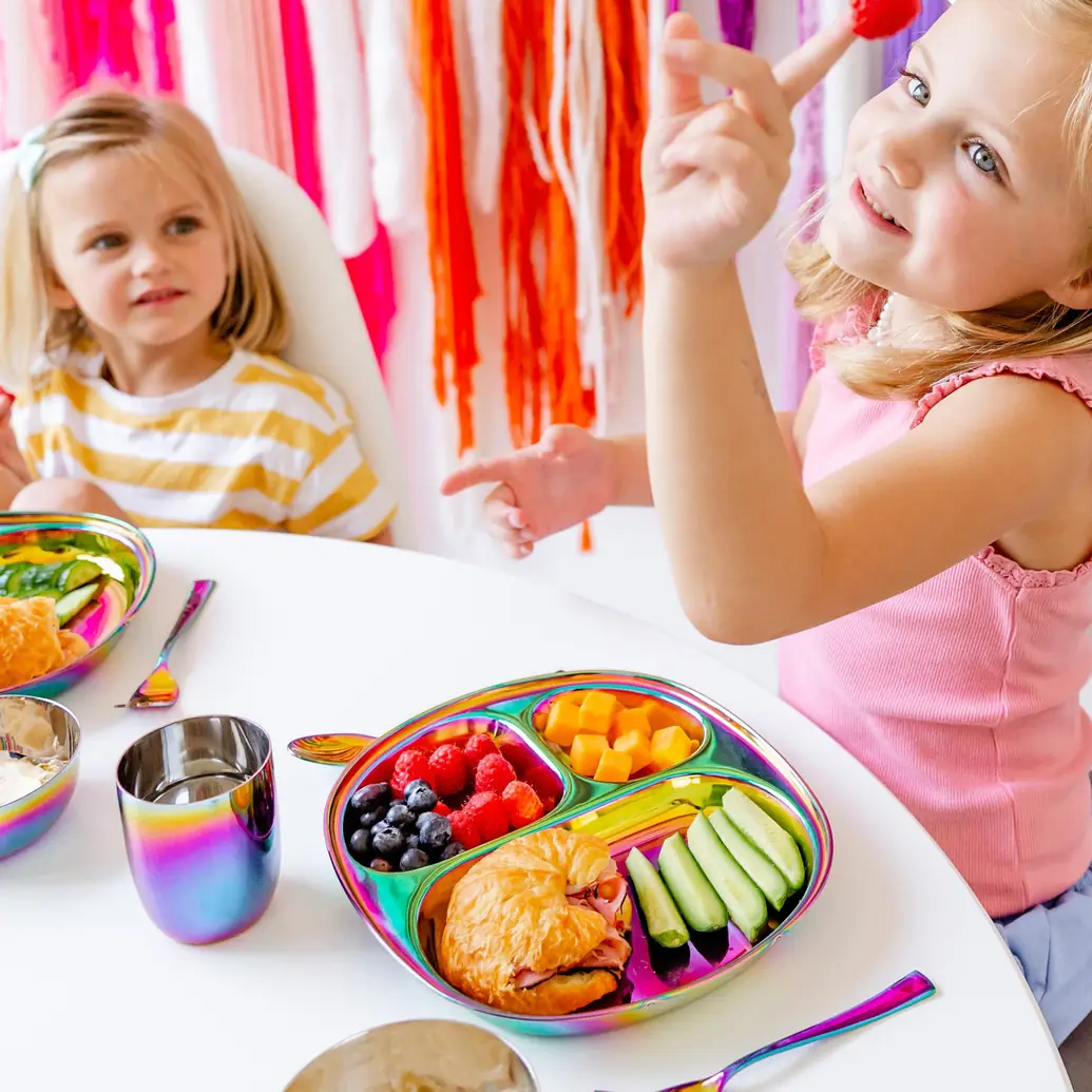 Stainless Steel Kids Dishes for Mindful Mealtime