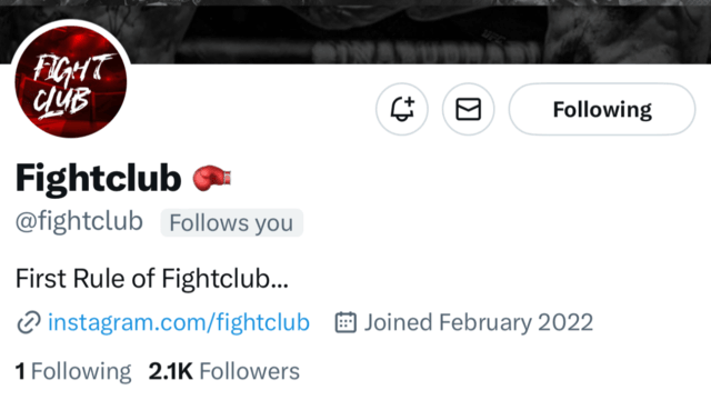 @fightclub twitter