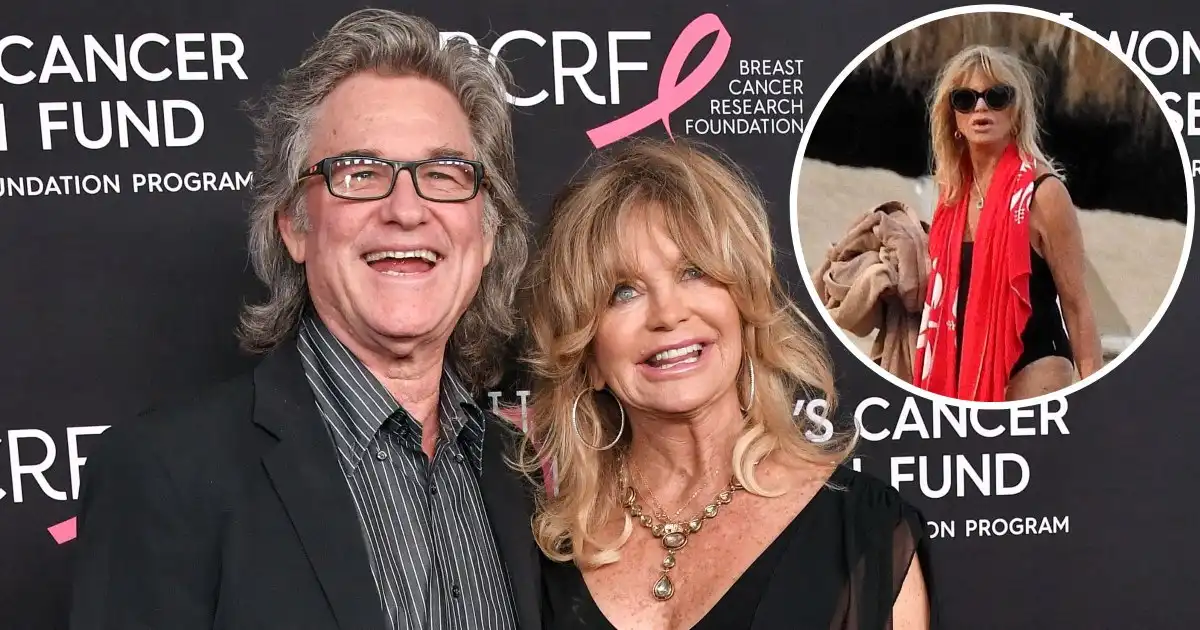 Goldie Hawn Flaunts Swimsuit on Vacay w/ Kurt
