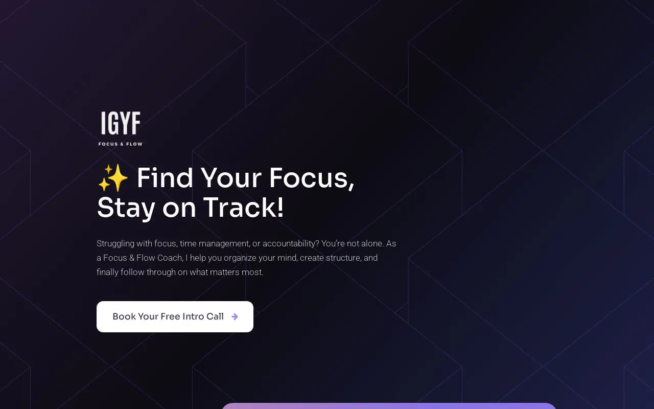 IGYF FOCUS & FLOW COACHING