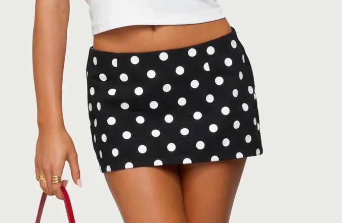 Noreen Polka Dot Mini Skort
