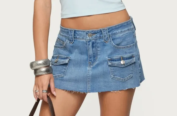Lury Denim Mini Skort