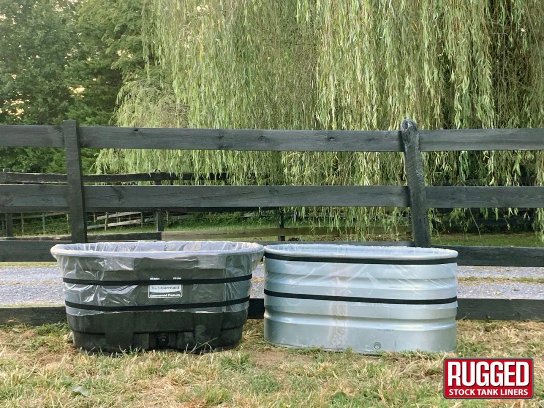 Rugged Stock Tank Liners with Heavy Duty Elastic Band