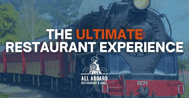 All Aboard Restaurant & Grill Website