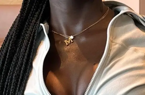 M Necklace Pendant