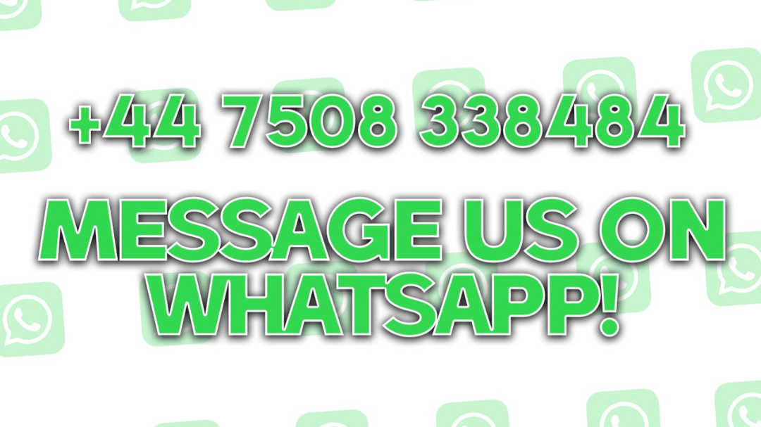 MESSAGE US ON WHATSAPP! 