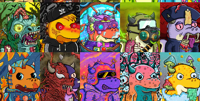  Have a dino now. 1/1 Amazing dinos(Opensea)