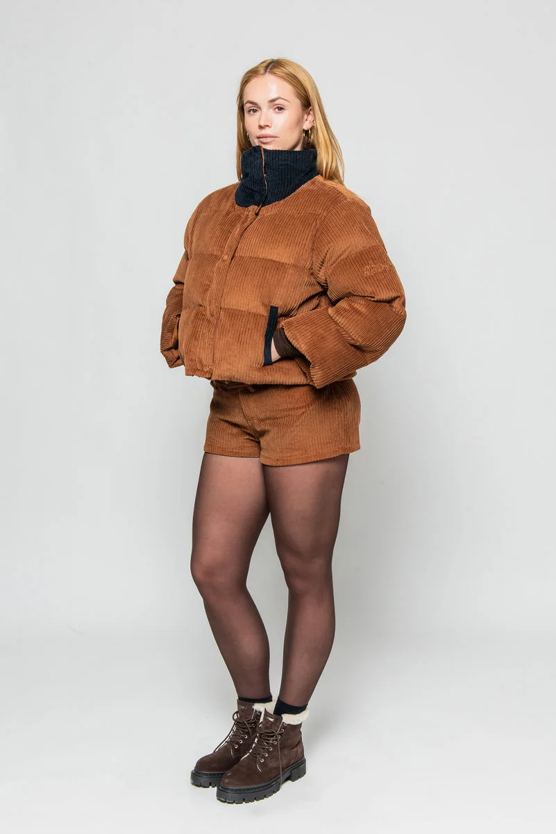 HUDSON CORDUROY PUFFER EMBER / NAVY