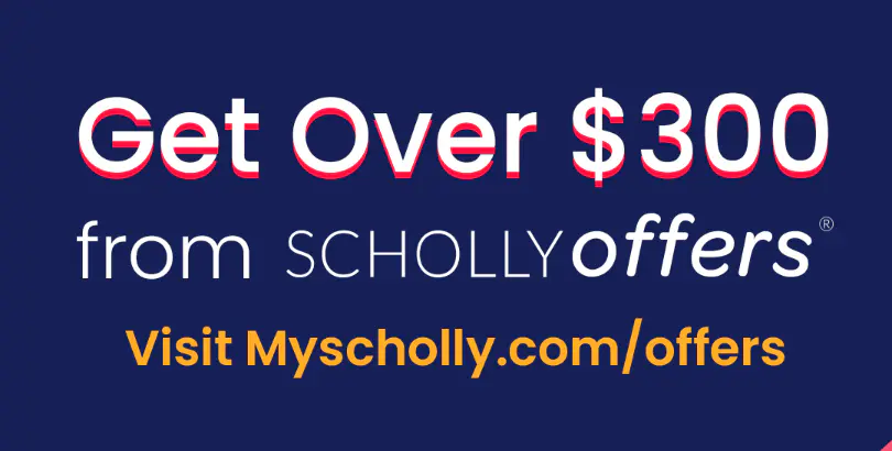 Get Over $300 With Scholly Offers 