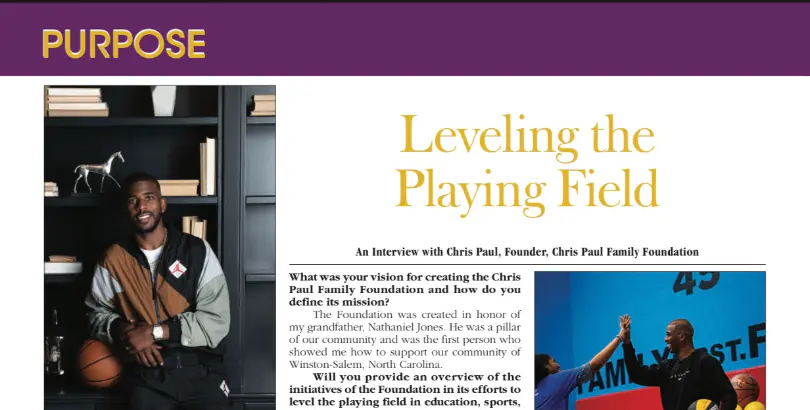 Leaders Mag Article: Purpose
