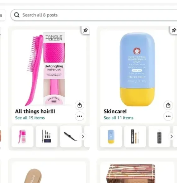 Amazon Storefront (hold to open)