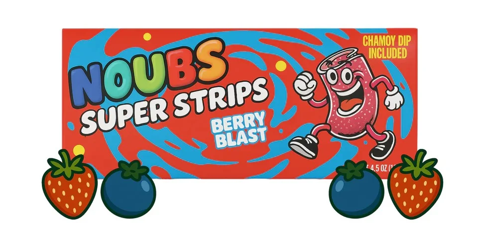 6-Pack Noubs Super Strips with Chamoy Dip