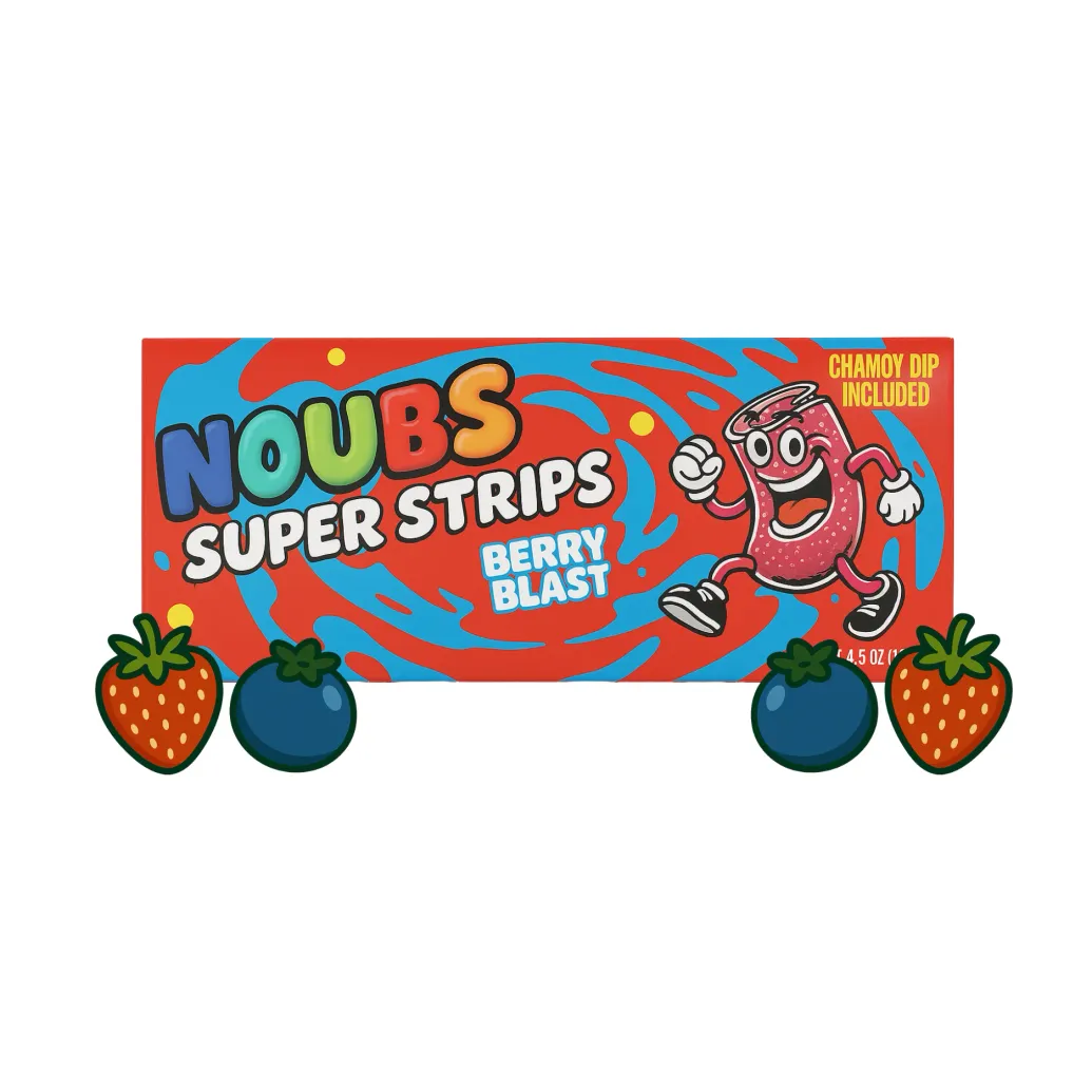 10-Pack Noubs Super Strips with Chamoy Dip