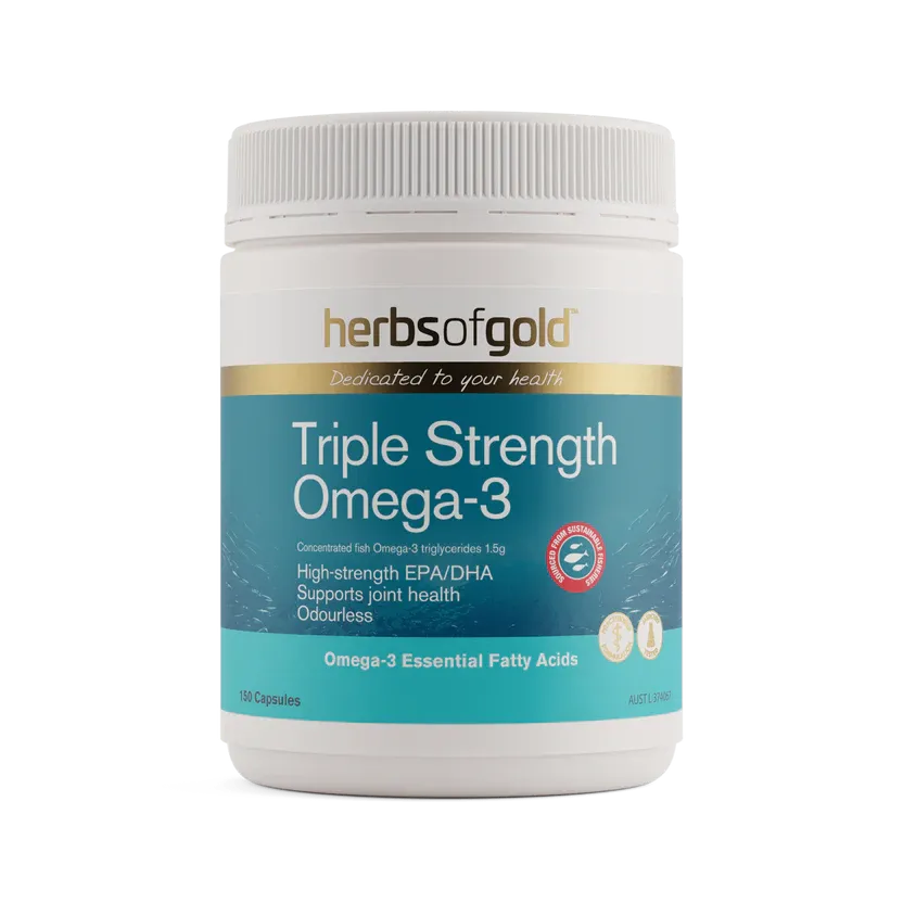 Herbs of Gold Triple Strength Omega-3 | Fish Oil – Nourishing Apothecary
