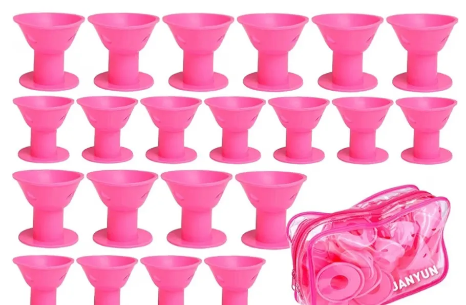 silicon heatless curlers