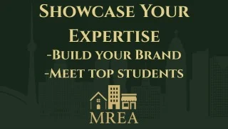 Partner with MREA as an industry expert.
