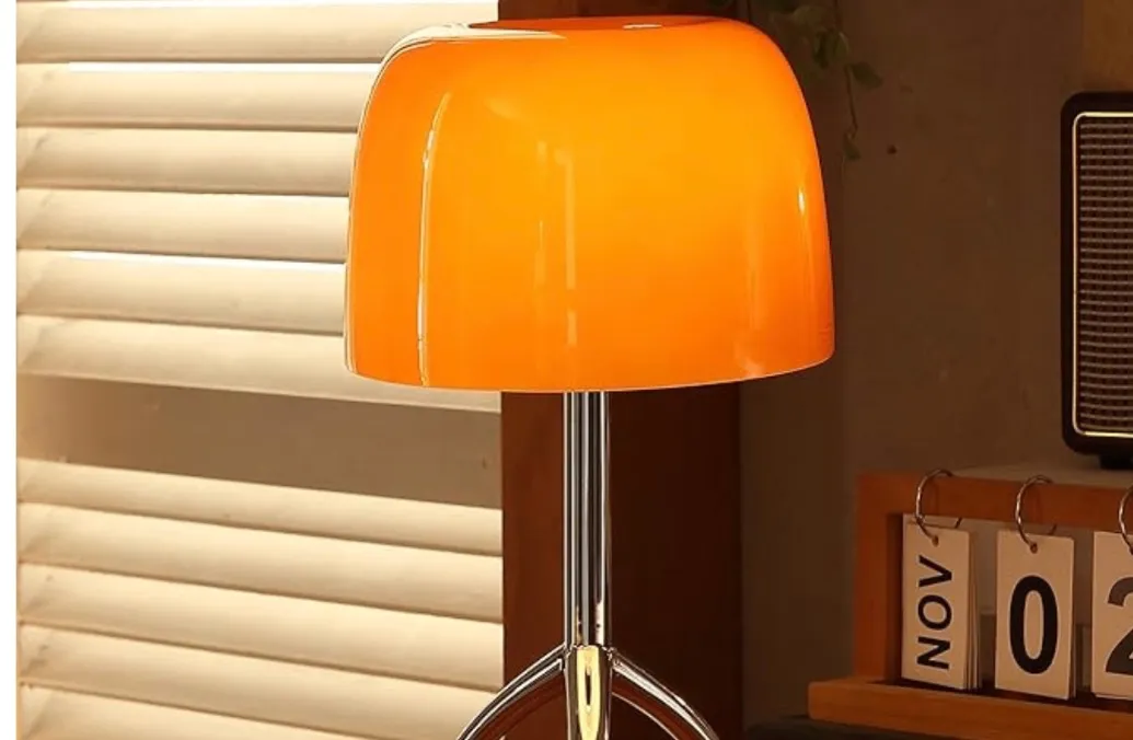 Orange Bauhaus Lamp