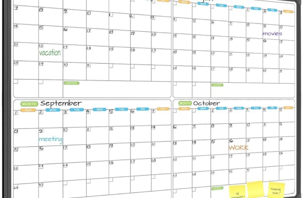 4-Month Calendar