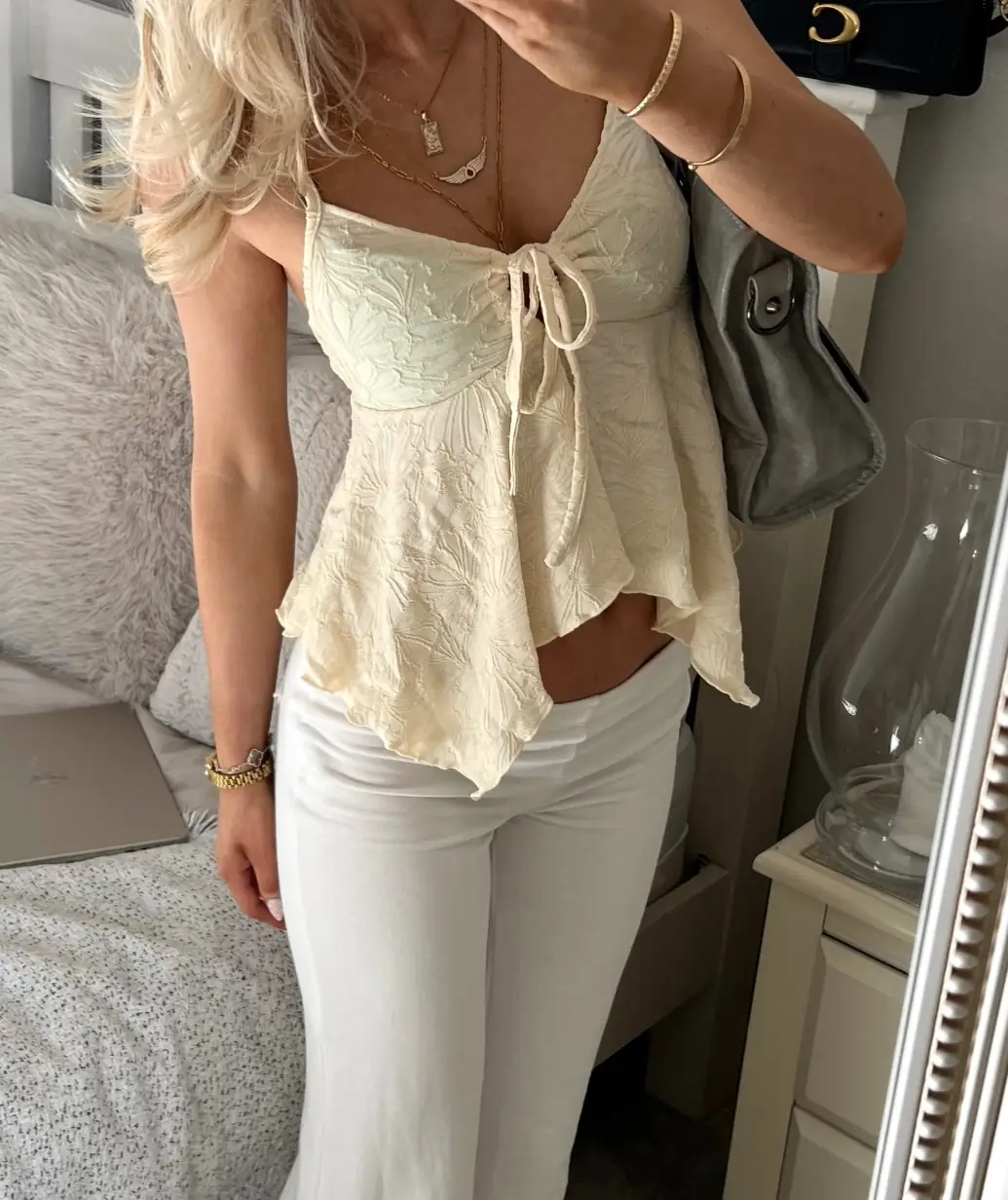 Butter Yellow Flowy Cami