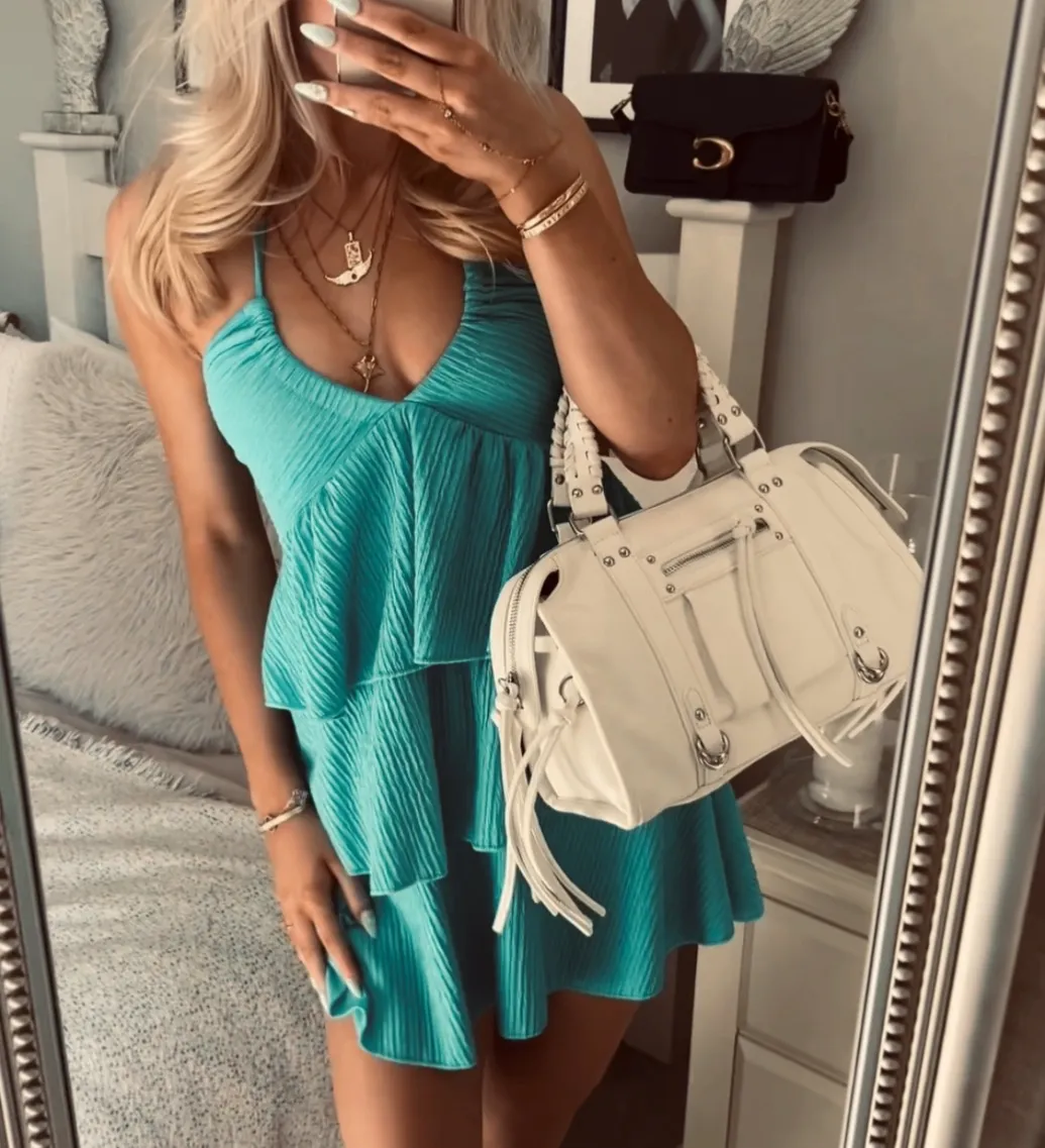Blue Frilly Dress