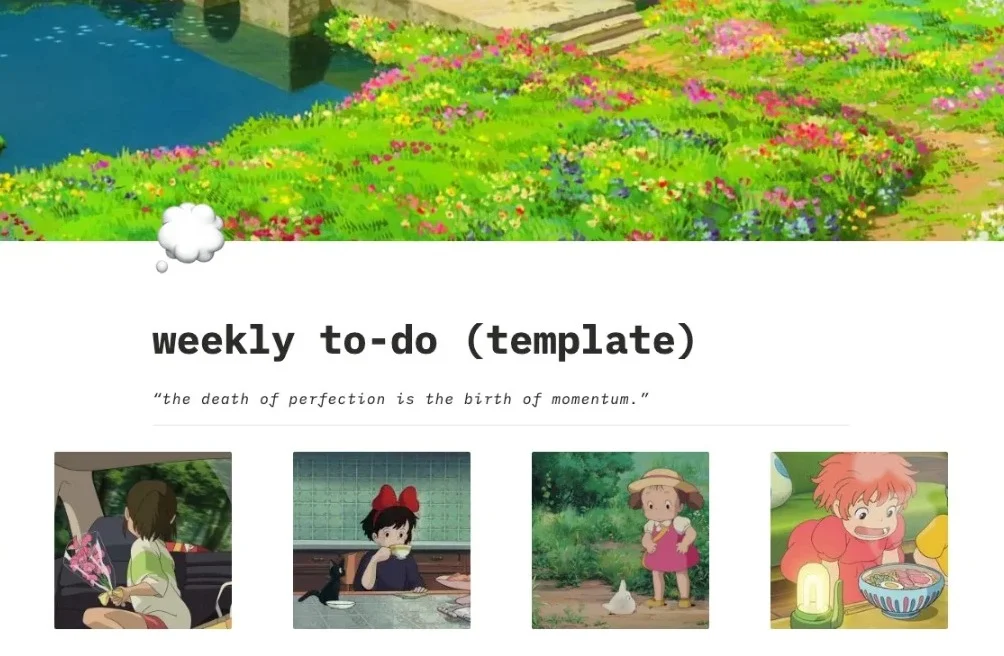 weekly to-do tracker