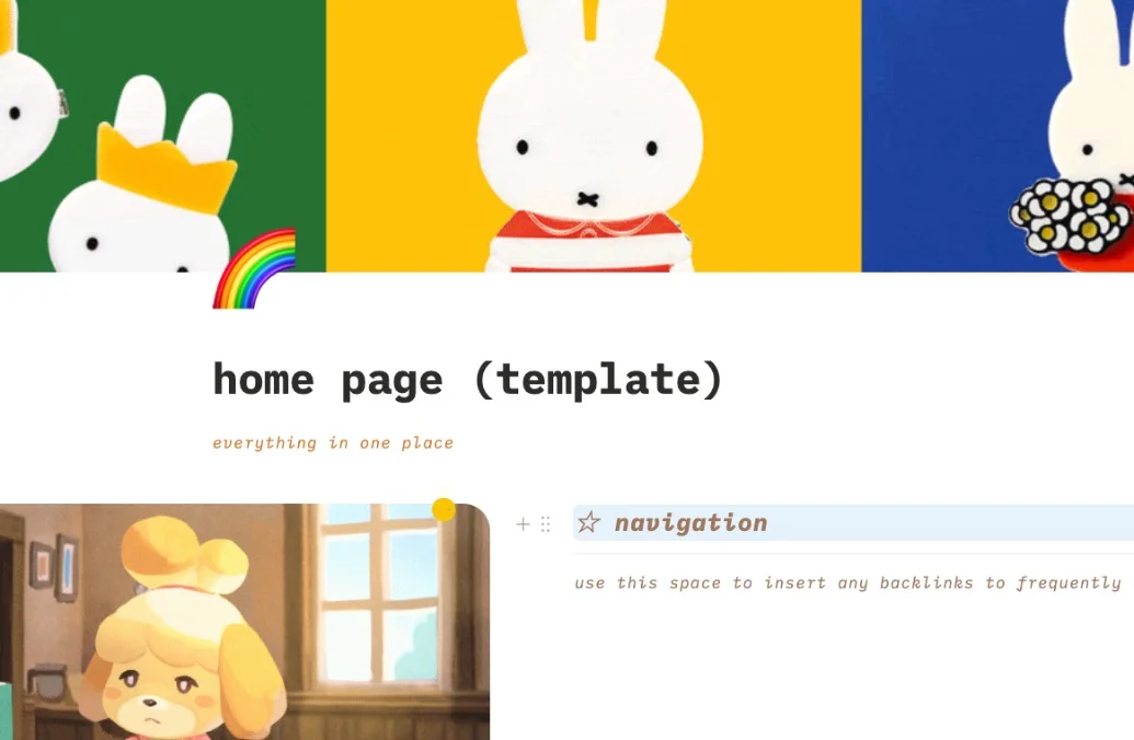 home page