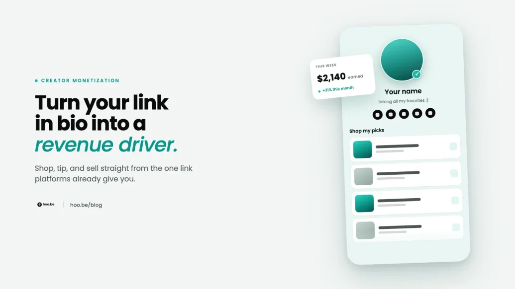Featured image for How to Turn Your Link in Bio into a Revenue Driver