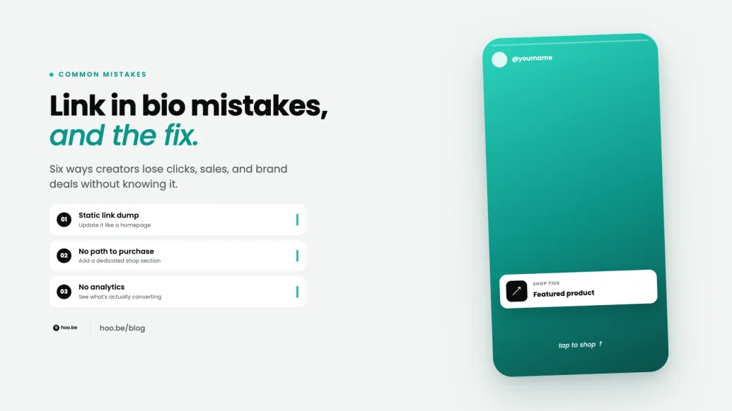 Featured image for Common Link in Bio Mistakes (and How to Fix Them)