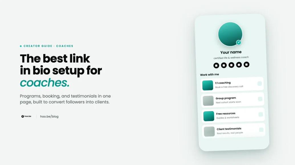 Featured image for Best Link in Bio Setup for Coaches