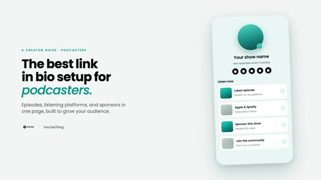 Featured image for Best Link in Bio Setup for Podcasters