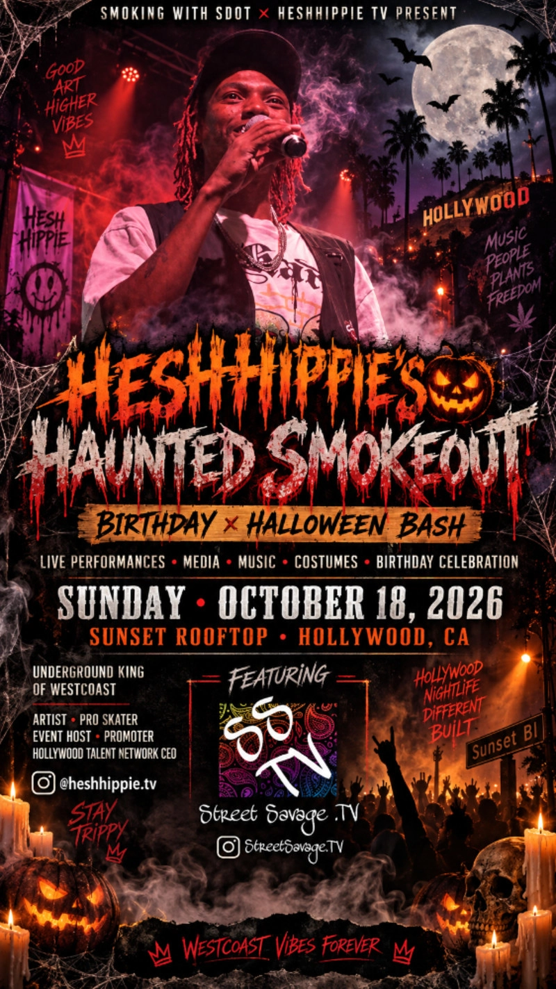 Buy tickets – HeshHippie’s Haunted SmokeOut – Sunset Rooftop