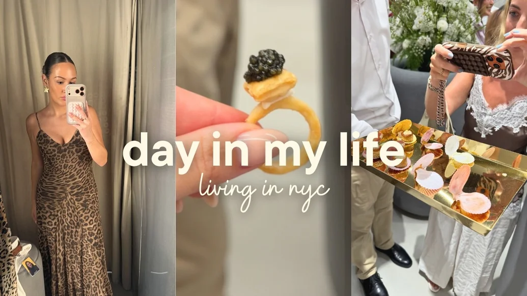 day in my life living in nyc (morning routine, skincare, makeup, soho, jewelry event)